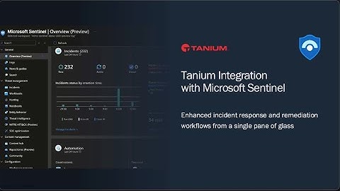 Demo: Tanium integration with Microsoft Sentinel