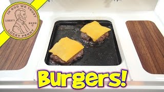 Big Burger Grill, Mini Cheeseburgers & Grilled Cheese!  Miniature Hamburger!
