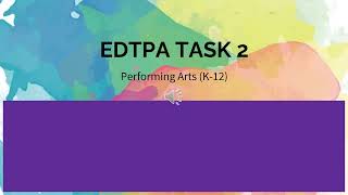 Celebrity Task 2 Performing Arts Profile