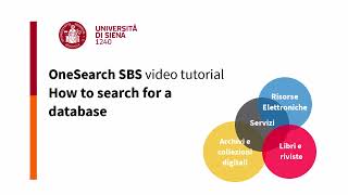 How to search for a database