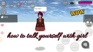 how to talk yourself in sakura school simulator #sakuratutorial @samoorisland