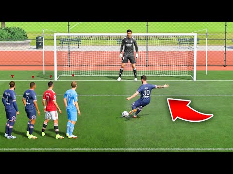 Le TIRO 100 PENALTIS a un portero GIGANTE (Cuántos puedo MARCAR?)