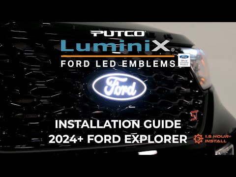 Ford Explorer Lighted Emblem Installation Guide 2024 Putco Luminix Emblem 