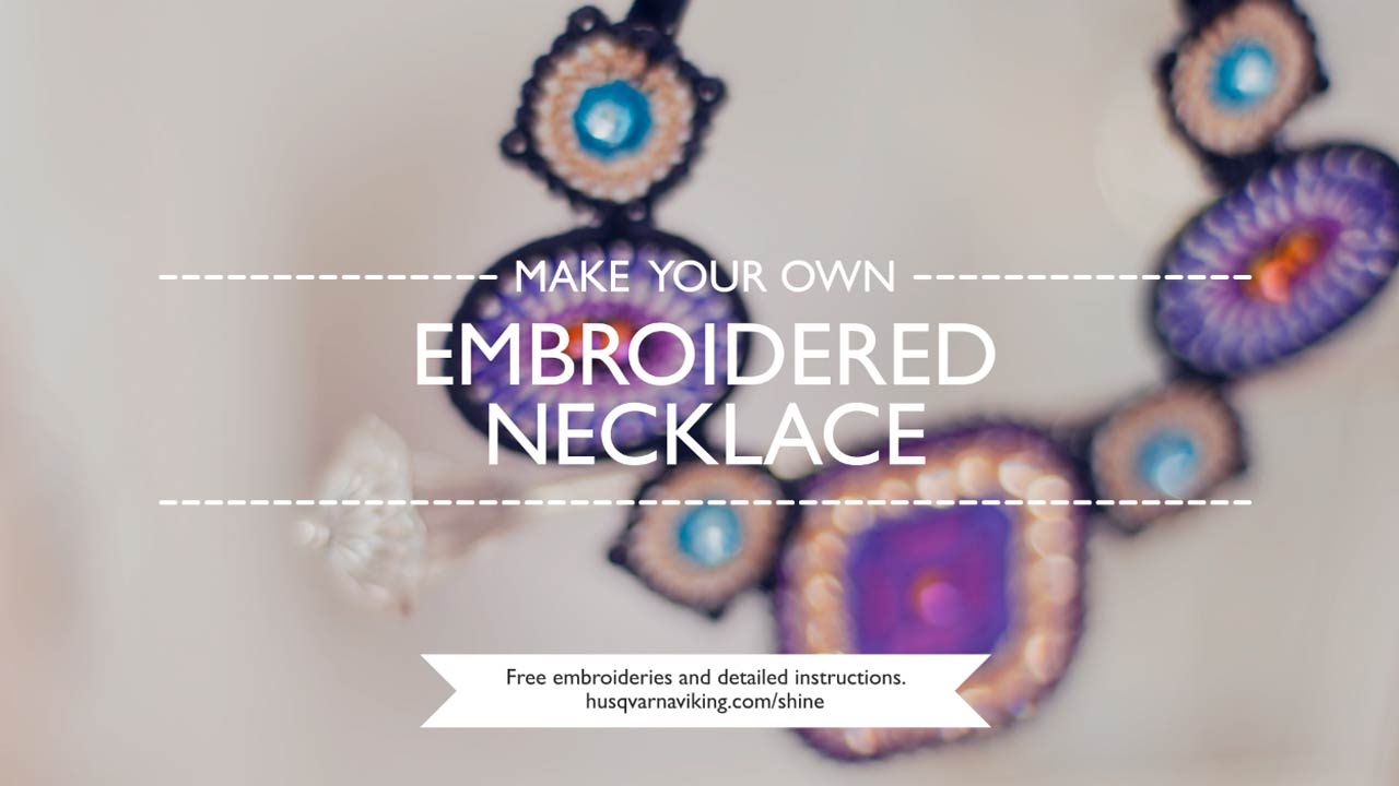 DIY - Embroidered Necklace