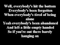 Nickelback - Lullaby - Lyrics