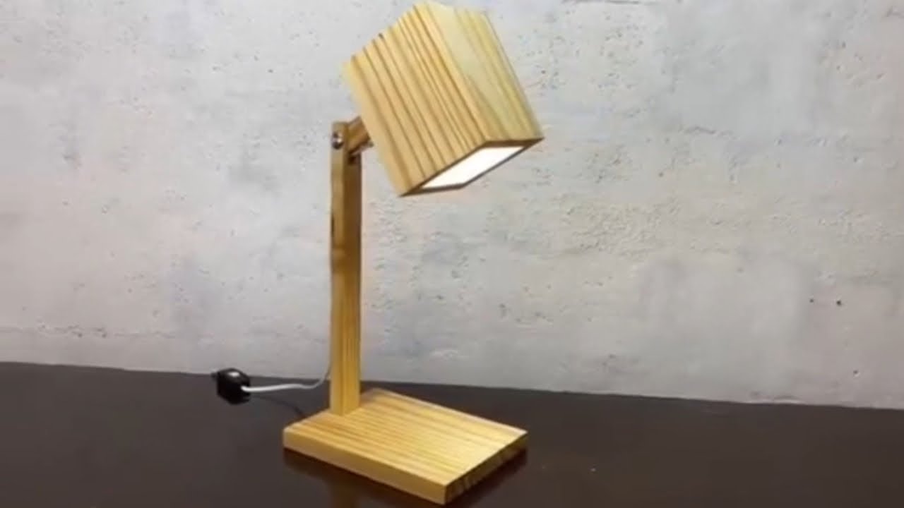 Como fazer luminaria de madeira articulada