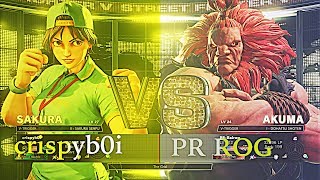 SFV AE Crispyb0i (Sakura) vs PR ROG (Akuma)