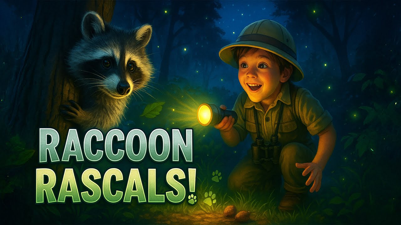 🦝 Raccoon Rascals! Fun Forest Facts & Silly Games for Kids | Jungle ...