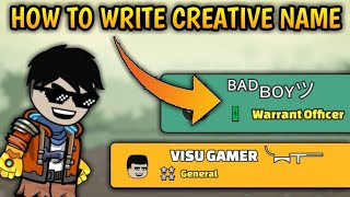 how to write creative name in mini militia screenshot 5
