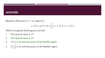 Solving Linear Programming Problem (CSIR NET June 2016 Mathematical Sciences Part C)