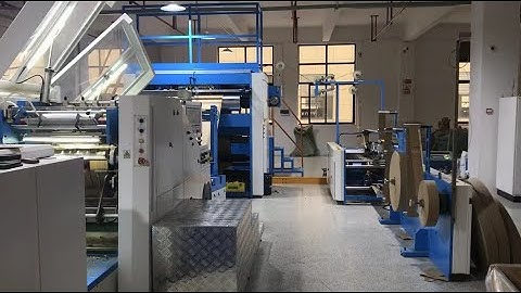 A400 Roll feed Paper bag making machine real production in customer