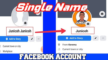 How to create single name on Facebook 2021