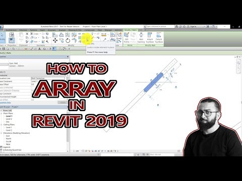 How to ARRAY in AUTODESK REVIT 2019