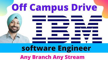IBM off Campus drive 2021 for fresher