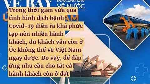 Vé máy bay từ úc về việt nam bao nhiêu năm 2024