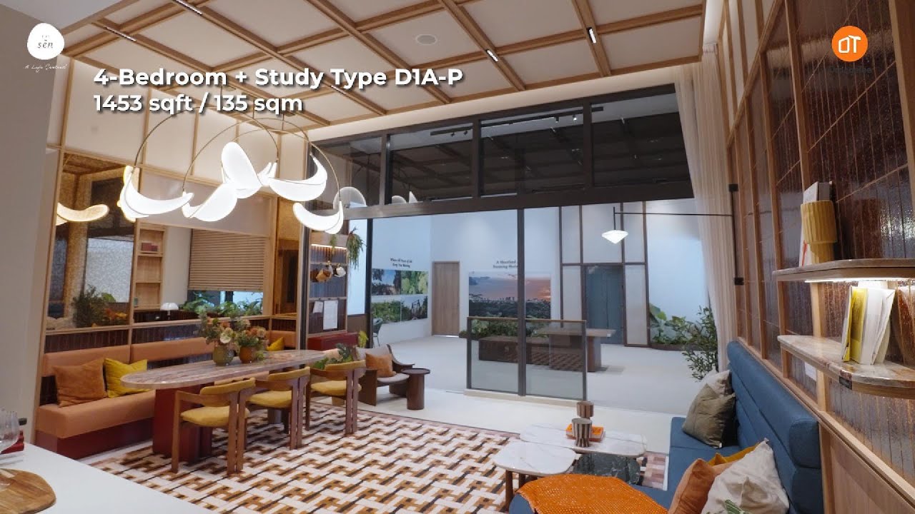 THE SEN | 4 Bedroom + Study Type D1A-P 1453 sqft / 135 sqm | Showroom Tour | OrangeTee AAG