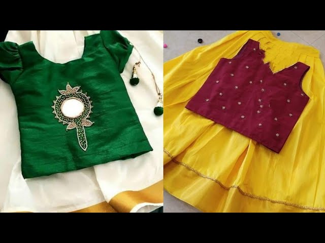 Traditional Kerala Onam Pattu Pavada for kids // Onam Special 2021//pattu  pavadai Designs - YouTube