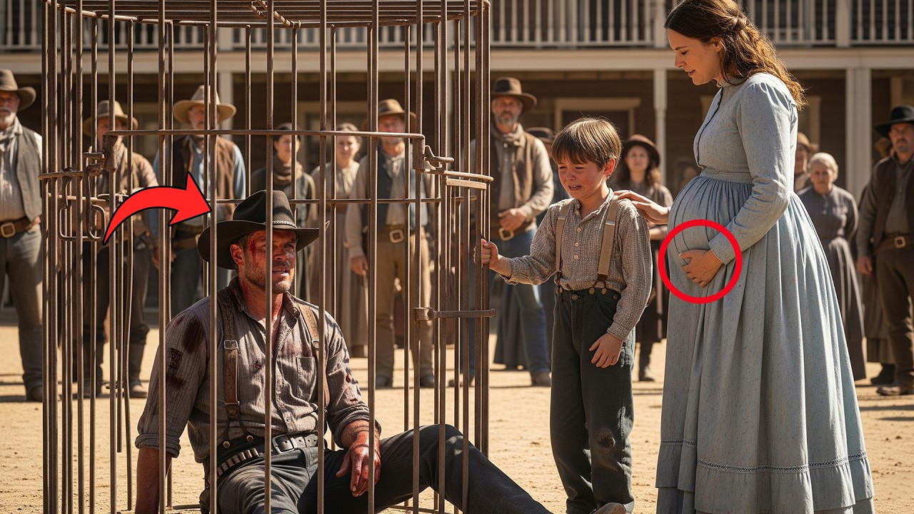 Pregnant Woman Bought Beaten Cowboy And His Son At Auction, What Happened Next Left Town in Tears