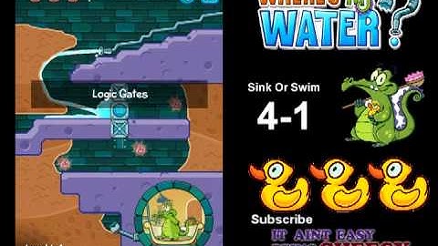 Wheres My Water - Sink Or Swim - 4-1 Logic Gates (Bow) *Tri-Duck*