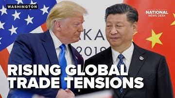Trump onaangedaan door Chinese dreigementen met importheffingen te midden van toenemende wereldwi...