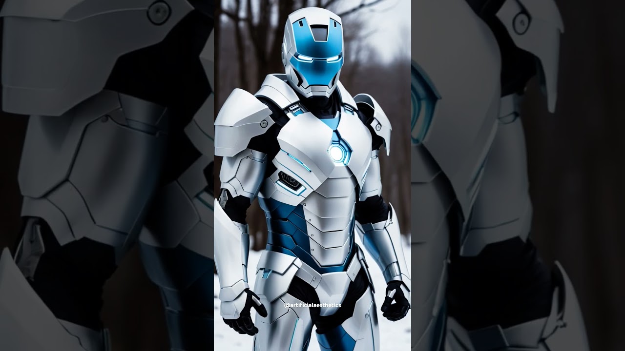 Frosted Elegance | Iron Man Samurai Armor 