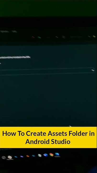 How to create assets folder in android studio | #shorts | # ...