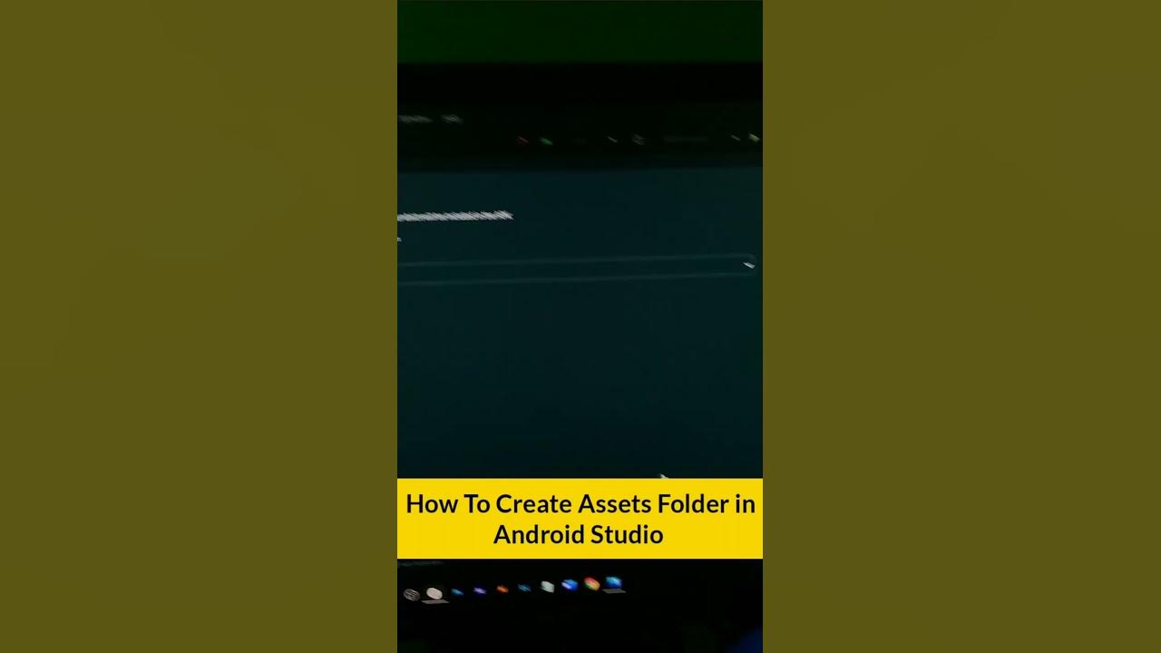 How to create assets folder in android studio | #shorts | # ...