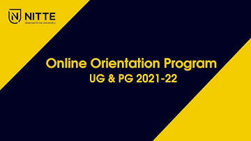 Orientation Program for UG & PG 2021 - 22