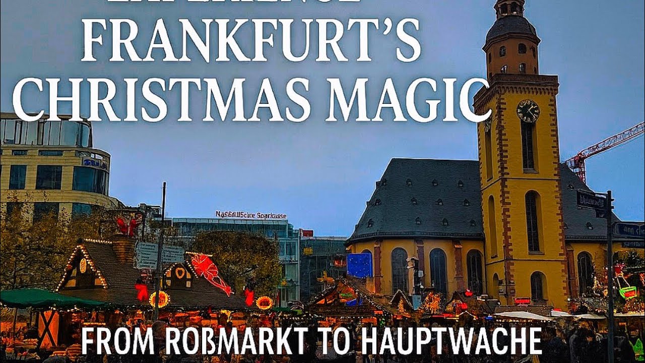 4K 🇩🇪Frankfurt Christmas Market 2025 | Holiday Vibes in Frankfurt – From Roßmarkt to Hauptwache 