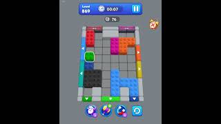 Block mania color jam level 869 - used free video to complete