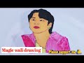 How to draw magical jimin drawing #jimin #bts #btsarmy #viralshort #floatingpen #viral