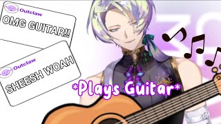 Claude pulls out his Guitar mid zatsu | Nijisanji EN clip