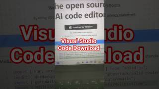 Visual Studio Code Download and install latest version #vscode #shorts