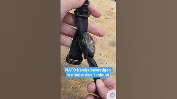 How to attach a NATO watch strap in 1 minute! #natostrap #tutorial #watch