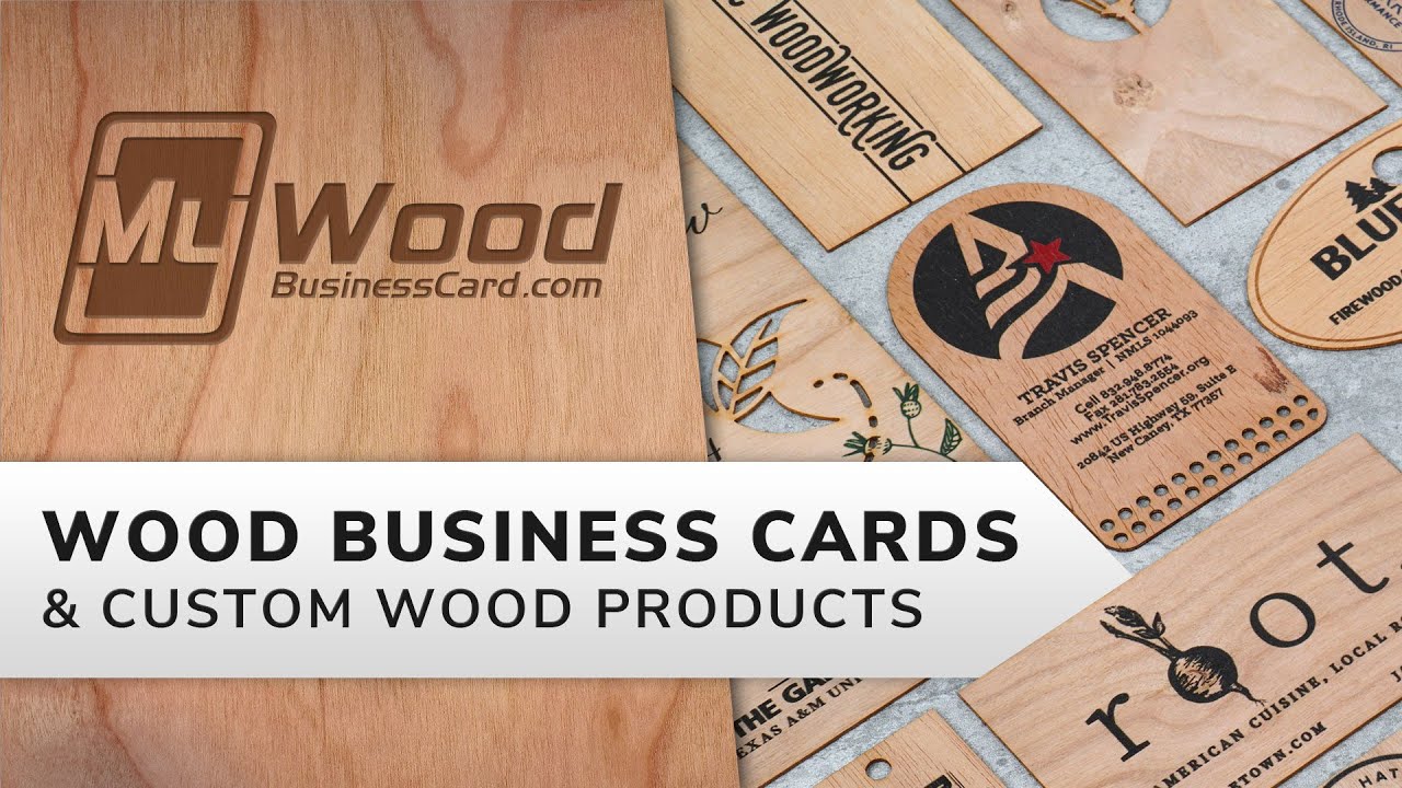 Wood Bookmarks  My Wood Business Card