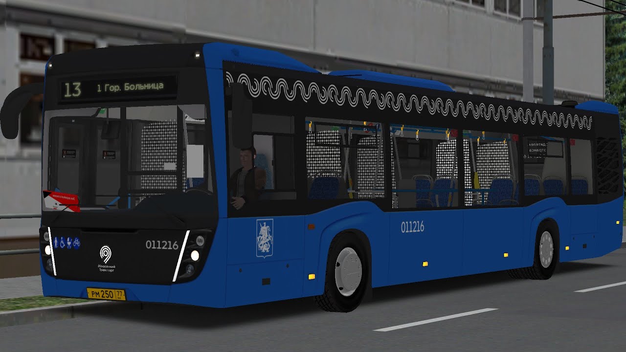 OMSI 2/ Поездка на НЕФАЗЕ 5299.40.52+Крюгер по карте Московия с самым новым голосовым информатором.