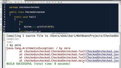 Lecture 18.6 : Checked and Unchecked Exceptions — [Abdul Bari] Java Course