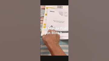 Print service on Blinkit #blinkit #students #parents #lastminute #quickprint #onlineprinting