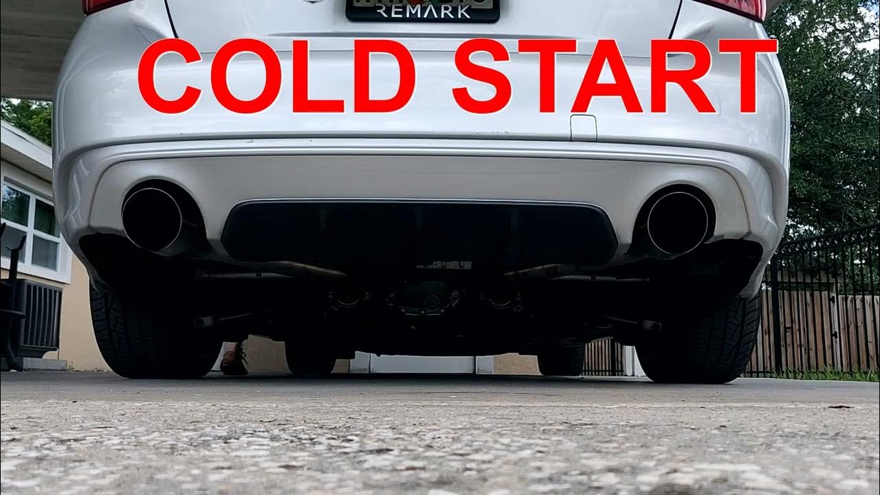 infiniti q50 (muffler delete) Remark exhaust YouTube
