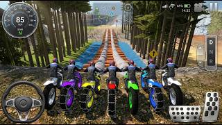 Motocross Dirt Bike Stunts #100k  | Impossible Bikes Racing | #bikelife  | Android Gameplay screenshot 1