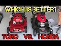 Toro Personal Pace 22  ~VS~  Honda HRN216VKA | A $400 Lawn Mower Comparison