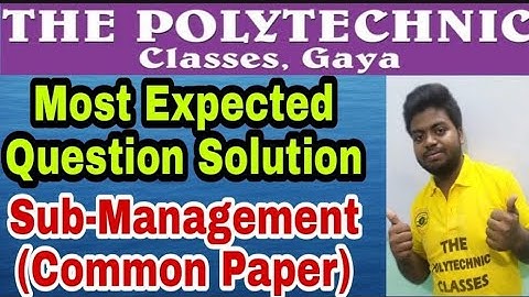 MANAGEMENT VVI MCQ QUESTIONS SOLUTION.BY:-ABHI SIR & VIRAJ SIR .(  समझो SBTE QUESTION OUT ) ll
