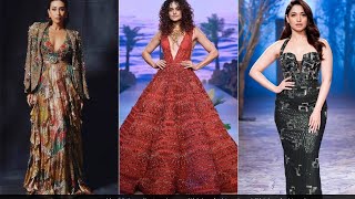 Beautiful Hot Actresses Ramp Walk Lekme Fashion Week Bollywood 2023