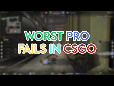 When CSGO PRO Players play like NOOBS (WORST CSGO FAILS)