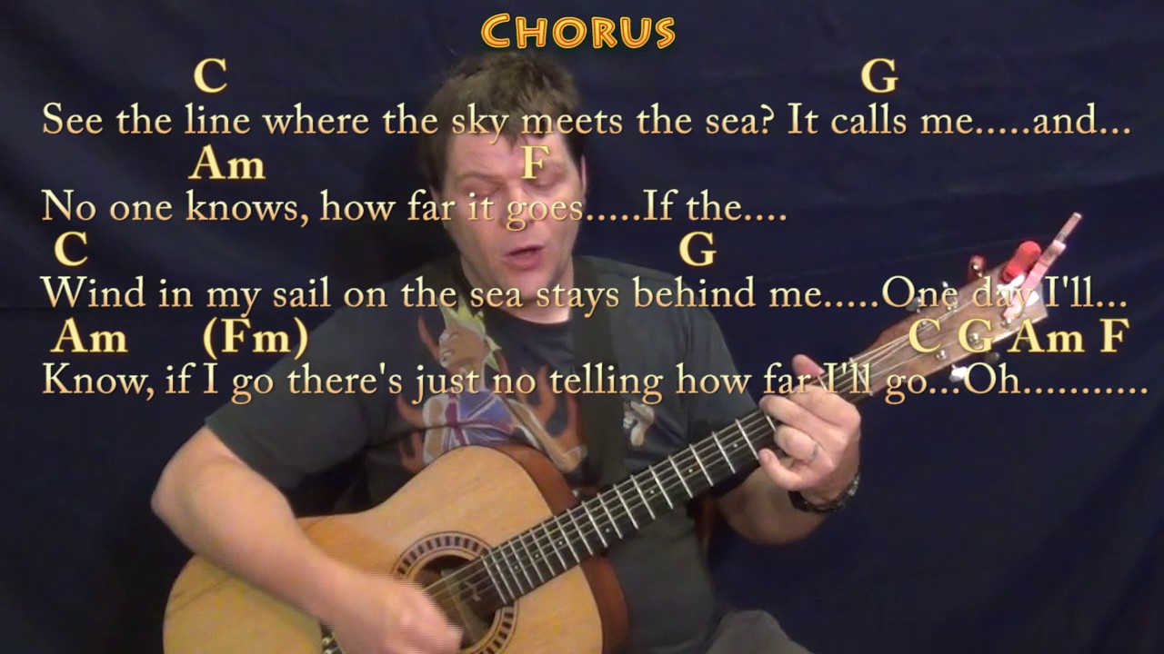 How Far I Ll Go Alessia Cara Strum Guitar Cover Lesson In C With Chords Lyrics Youtube How Far I Ll Go Alessia Cara Strum Guitar Cover Lesson In C With Chords Lyrics Youtube