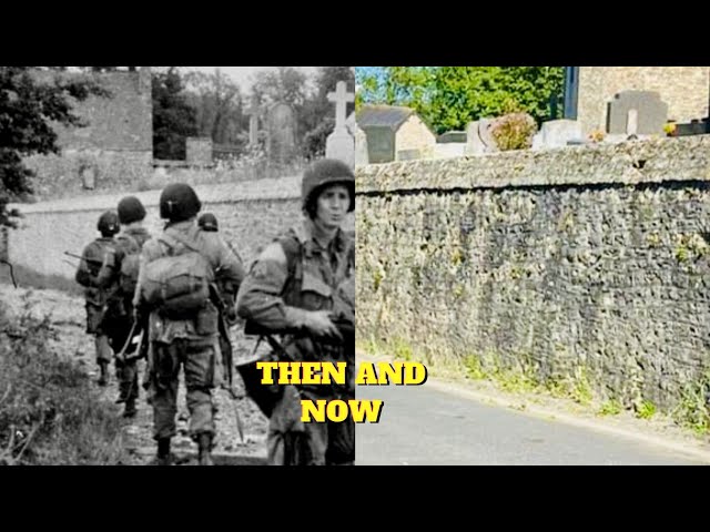 WW2 NORMANDY FRANCE Then and now class=