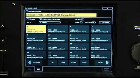 Korg Kronos Music Workstation Video Manual Part 5- Set List Mode