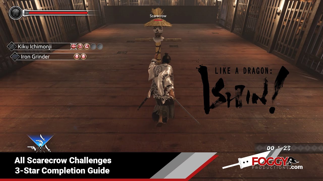 Like a Dragon Ishin - All Scarecrow Challenges 3-Star Completion Guide