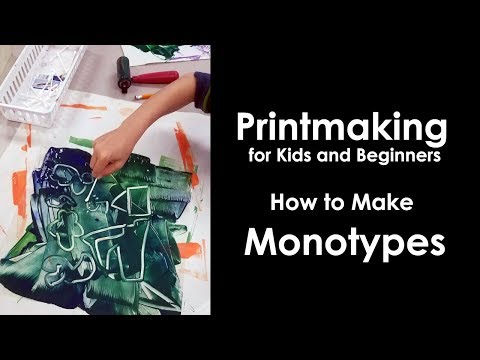 How to Make a Monotype Print for kids and beginners
