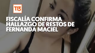 Fiscalía confirma hallazgo de restos de Fernanda Maciel